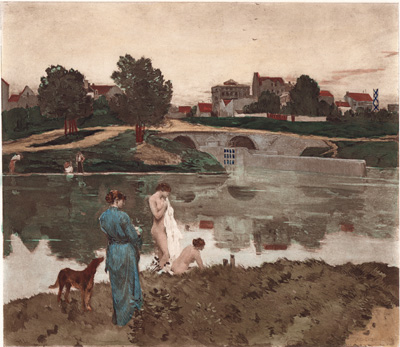 On the Marne
from the painting by J. C. Cazin